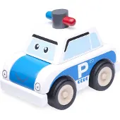 Wonderworld Kit de construction de voiture de police en bois pour enfants