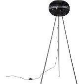 QAZQA Lampadaire moderne trépied noir - Zoë