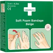 Cederroth Soft Foam Bandage Beige 3 cm x 4,5 m 51011018 1 pc(s) Bandage(S)