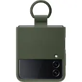 Samsung Galaxy Z Flip 4 Back Cover Silicone Anneau Vert