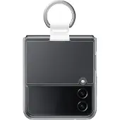 Samsung Galaxy Z Flip 4 Back Cover Silicone Anneau Transparent