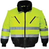 Portwest - Blouson Pilote 3 En 1 Haute Visibilité Couleur : Jaune/noir Taille Xxxl
