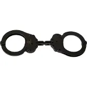 Mister B Cuff Double Lock with Hoop Black - Noir