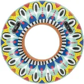 Bestway Azteca Ring Float Multicolore 107 cm