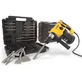 Powerplus Impact Hammer+17 Accessories 1500w Argenté One Size / EU Plug 220V