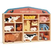 Tender Leaf Toys Animals Display Shelf Set 1pc - Farmyard