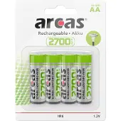 Arcas Pile AA rechargeable - 2700 mAh - Arcas