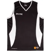 Spalding Maillot de basketball Jam enfants - Noir / Blanc