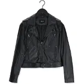 Ibana Veste En Cuir Moss Noir Femme | Pointure 36