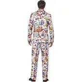 Smiffy'S Smiffys Costume groovy, Multicolore, avec veste, pantalon et cravate - XL