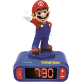 Lexibook Réveil avec figurine Super Mario 3D