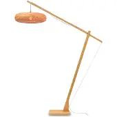 Good&Mojo - Lampadaire Palawan - Bambou - 175x60x207cm pour salon, chambre à coucher