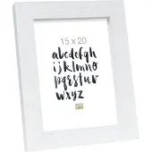 Deknudt Cadre carré en bois blanc 15x20 S45PK1