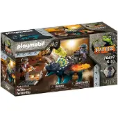 Playmobil Dinos 70627 Triceratops : La rage autour des pierres légendaires