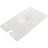 HorecaTraders Couvercle en plastique GN 1/2 avec évidement pour cuillère
