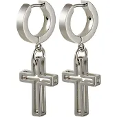 Diesel Boucles d'oreilles argent