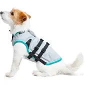 Suitical DRY Cooling Vest Dog argenté, taille : L