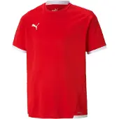 Puma Unisexe, T-shirt de sport, Maillot teamLIGA Jr-704925 (116), Rouge, 116