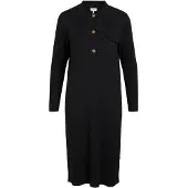 Object Noelle Polo Knit Long Sleeve Dress Noir XS Femme