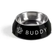 Yoursurprise Gamelle pour chien Personnalisée - Noire - 160ml