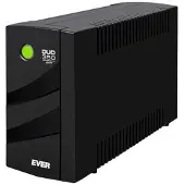 Ever Duo 350 Avr Line-interactive 0.35kva 2 Outlet Ups 245w Noir EU Plug / EU Plug 220V