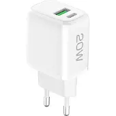 Fontastic USB-A FC3 + Typ-C PD20W blanc