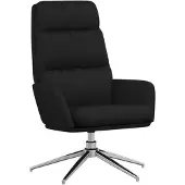 vidaXL Chaise de relaxation Noir Tissu
