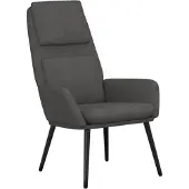 vidaXL Fauteuil relax gris foncé Tissu