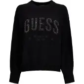 GUESS Sweater Estelle Rn Ls Swtr Zwart Dames | Pointure S