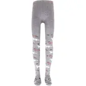 Ewers Collant gris chiné / vert / rouge rouille / blanc