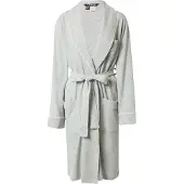 Ralph Lauren Peignoir long gris chiné / blanc