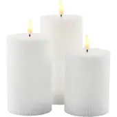 Sirius Home LED-Kerzen Set Smilla, 10/12.5/15 cm, Wiederaufladbar