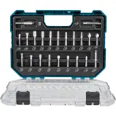 Makita D-74784 Jeu D'embouts De Toupie 22 Pièces 8mm