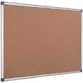 BI-Office Tableau en liège "Maya", 900 x 600 mm, cadre en aluminium (90 x 60 cm)