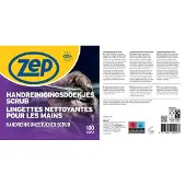 Zep Lingettes nettoyantes pour les mains Scrub