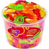 Red Band Chewing-Gums Foppies 100 Pièces - Bonbons Sans Sucre Saveur Fruitée 1200g