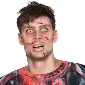 Boland lentilles de fête zombie silicone blanc 2 pièces