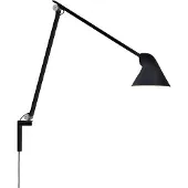 Louis Poulsen NJP Long Applique Black | With cord and wall bracket | 2700 K