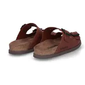 Mephisto Nerio Scratch Nu-pieds en Brun Cuir 46