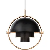 Gubi Suspension , Multi-Lite, dimmable, Noir, Salon / séjour, Métal, Design