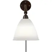 Gubi Bestlite BL7 Applique Black Brass | Bone China