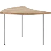 &tradition Pinwheel Table Basse HM7 Stainless Steel Legs | Oiled Oak