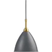 Gubi Bestlite BL9 Suspension Brass Base | Grey Shade | Small