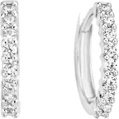Blush Boucles d'oreilles en or blanc 14 carats avec zircone 7166WZI