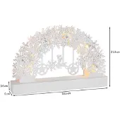 Monzana Arche lumineuse de Noël à LED flocons de neige