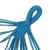 Detex Hangmat met Franjes - 320x150cm – Belastbaar tot 300kg - Blauw