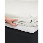Essenza Drap Housse Essenza Minte Oyster (Satin)-160 x 200 cm