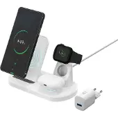 ISY Station De Charge Sans Fil 3-en-1 Blanc (iwq-2020)