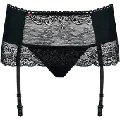 Obsessive Miamor Porte Jarretelle & Culotte Noir L/XL