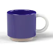 LUND Tasse à Café Lund London Skittle Empilable Indigo & Blanc